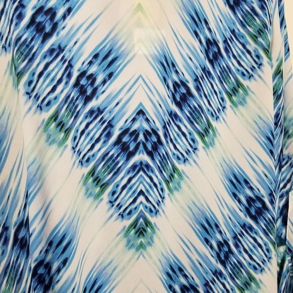 Investments Slim Factor De Collections Women's Long Sleeve Button Up Blouse Sz M - Picture 5 of 14